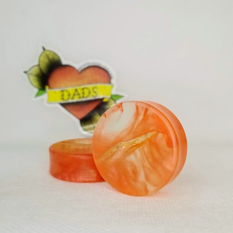 30mm Handmade Cherry and Resin Ear Plug Gauged Jewelry