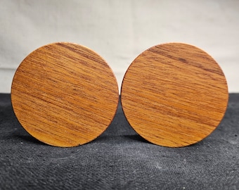 Bijoux calibrés pour papa en bois d'acajou 60 mm