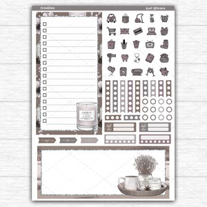 Printable Planner Stickers, Weekly Sticker Kit, Happy Planner Dashboard ...