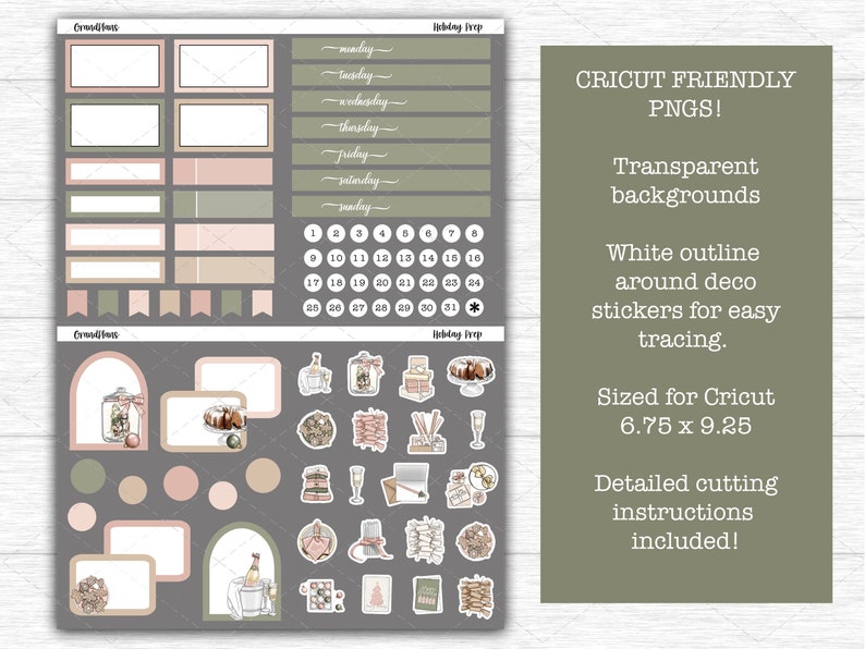 Printable Happy Planner Dashboard Layout Weekly Sticker Kit Etsy