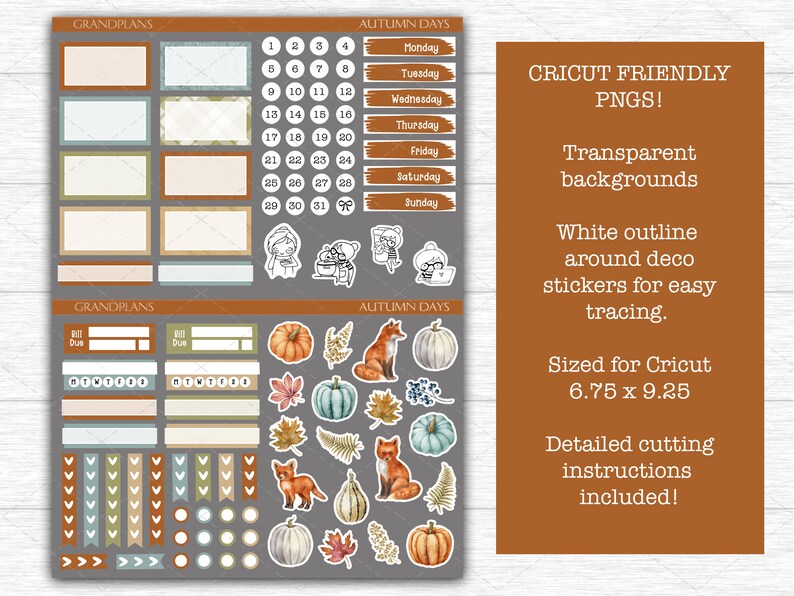Printable Stickers Happy Planner Dashboard Layout Weekly Etsy