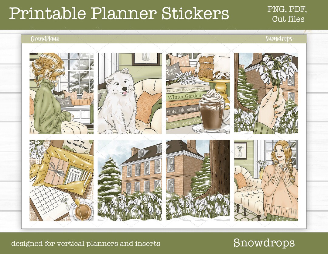 Printable Planner Stickers Weekly Sticker Kit EC Vertical - Etsy