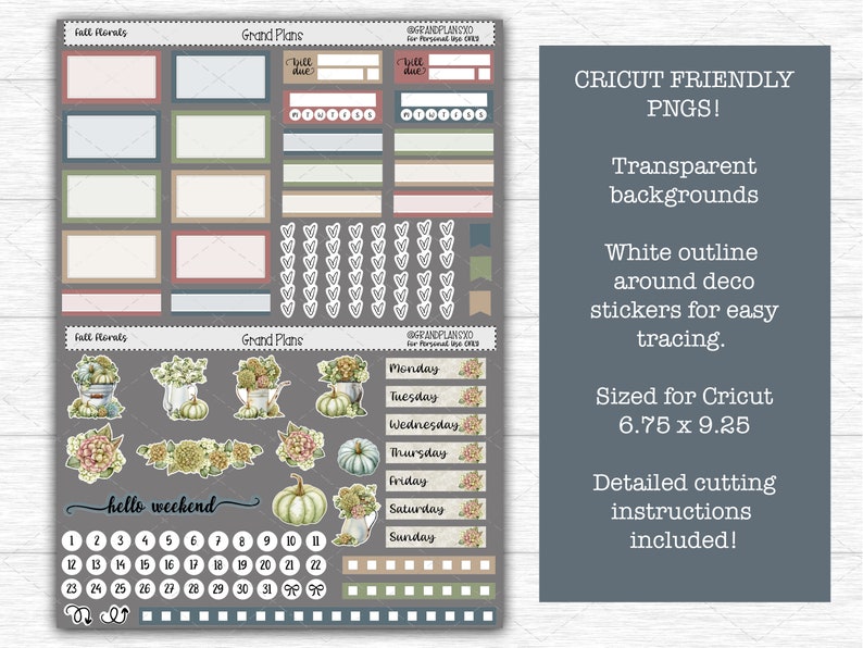 Printable Happy Planner Dashboard Layout Weekly Sticker Kit Etsy