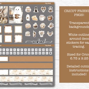 Cozy Haunt Weekly Sticker Kit for Erin Condren and Vertical Planners ...