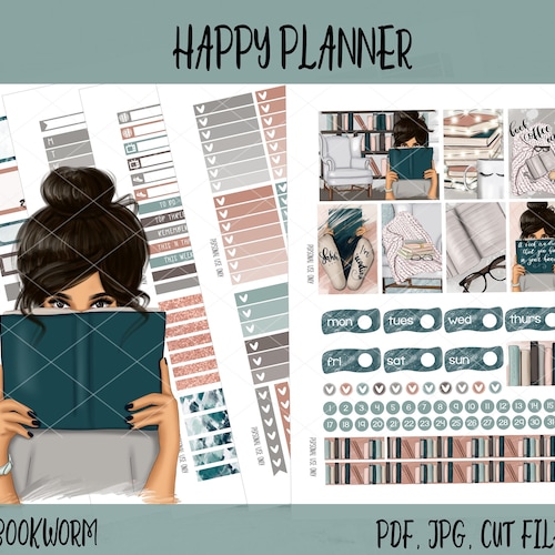 Happy Planner Printable Stickers Classic Vertical Weekly Kit | Etsy