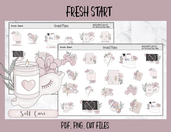 Printable Stickers Planner Stickers Sticker Kit Digital - Etsy