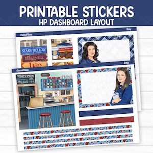Kit de pegatinas semanales de Rory para el diseño clásico del panel de control de Happy Planner (imprimible)