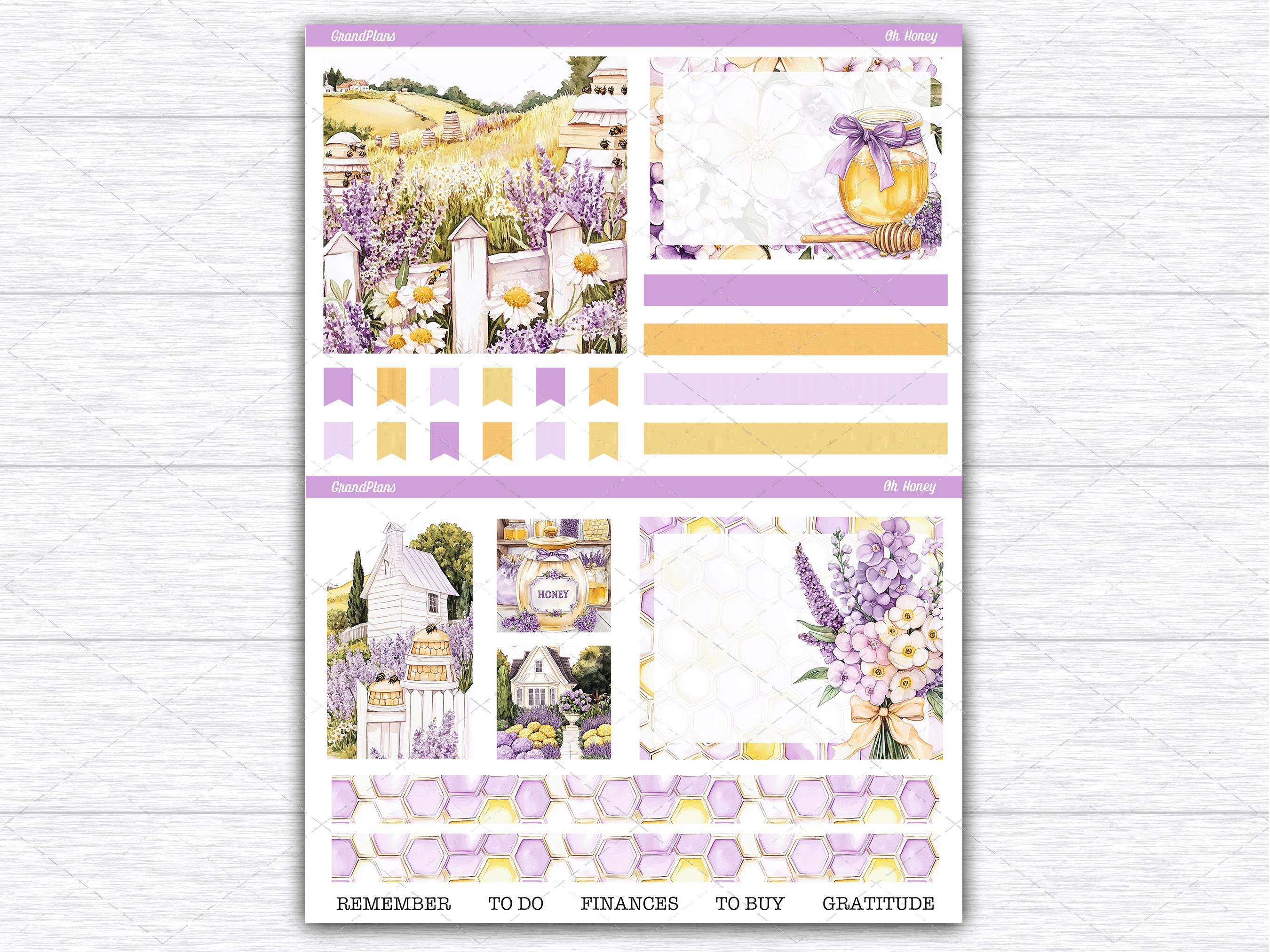 Oh Honey Weekly Sticker Kit for the Classic Happy Planner Dashboard ...
