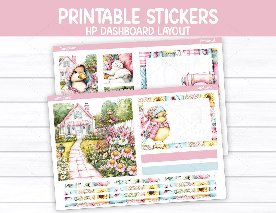 Cherry Blossoms Weekly Sticker Kit for the Classic Happy Planner ...