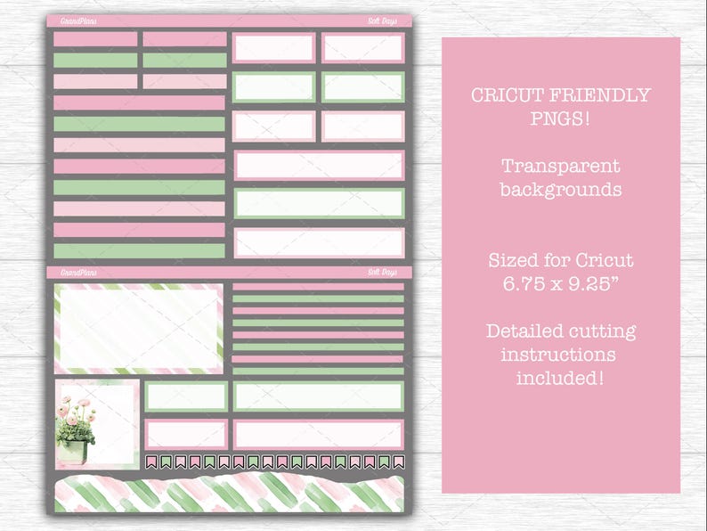 Soft Days Weekly Sticker Kit for the Erin Condren Dashboard Planner ...