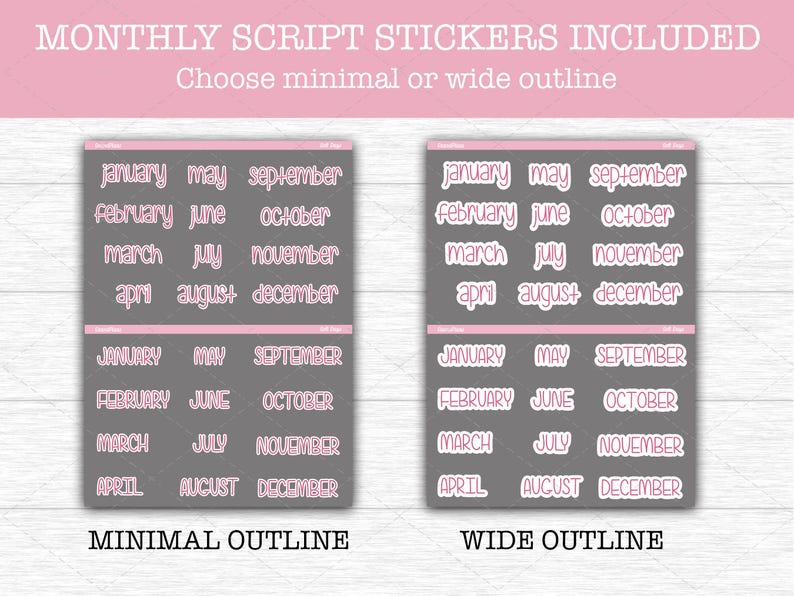 Soft Days Weekly Sticker Kit for the Erin Condren Dashboard Planner ...
