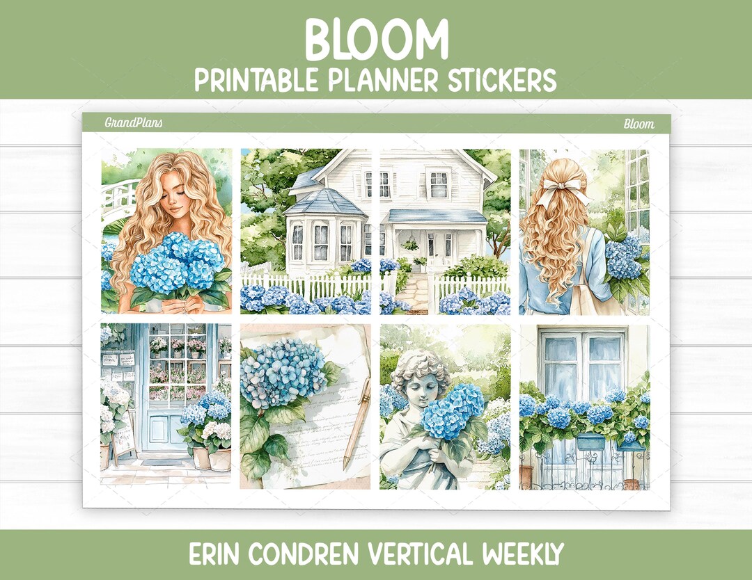 Bloom Weekly Sticker Kit for Erin Condren & Vertical Planners ...