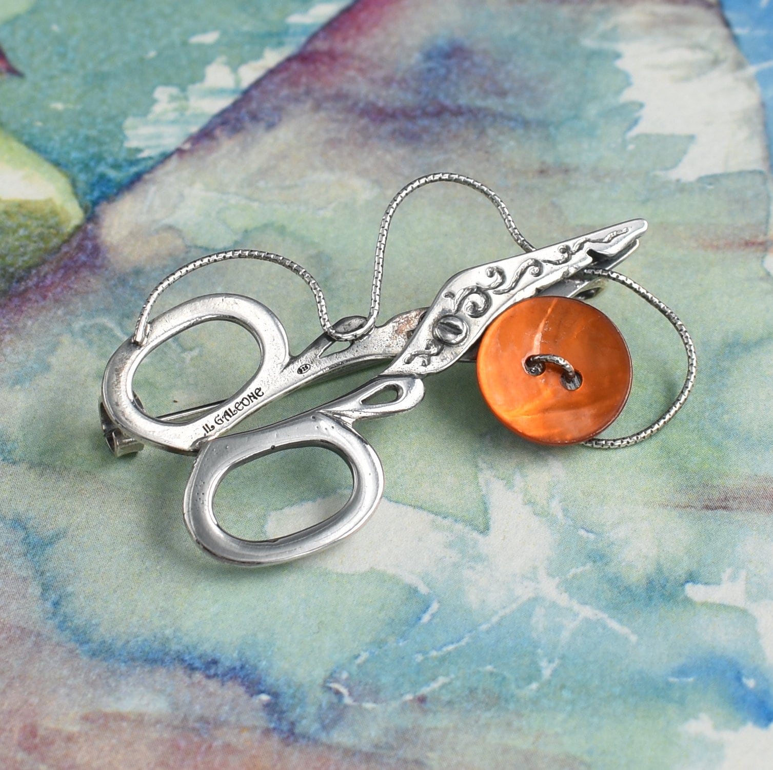 Spilla Sarda A Fiore In Filigrana D'argento - Foto 8