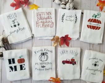 autumn kitchen towels