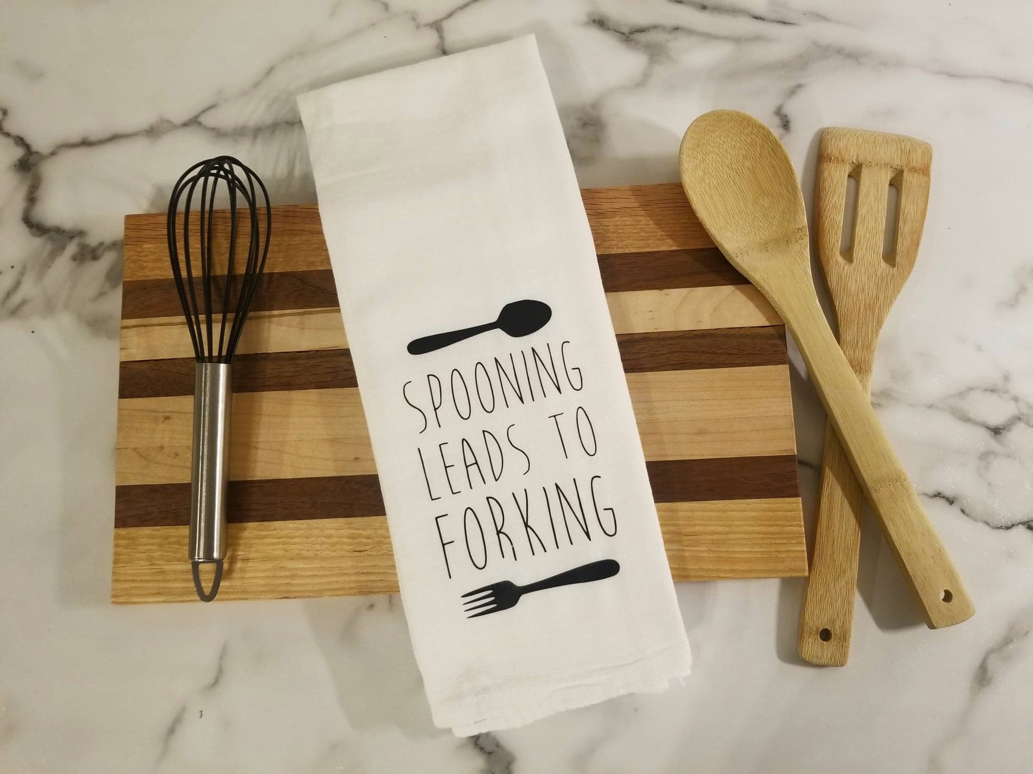 Funny Kitchen Utensil - Spooning Leads to Forking Spoon