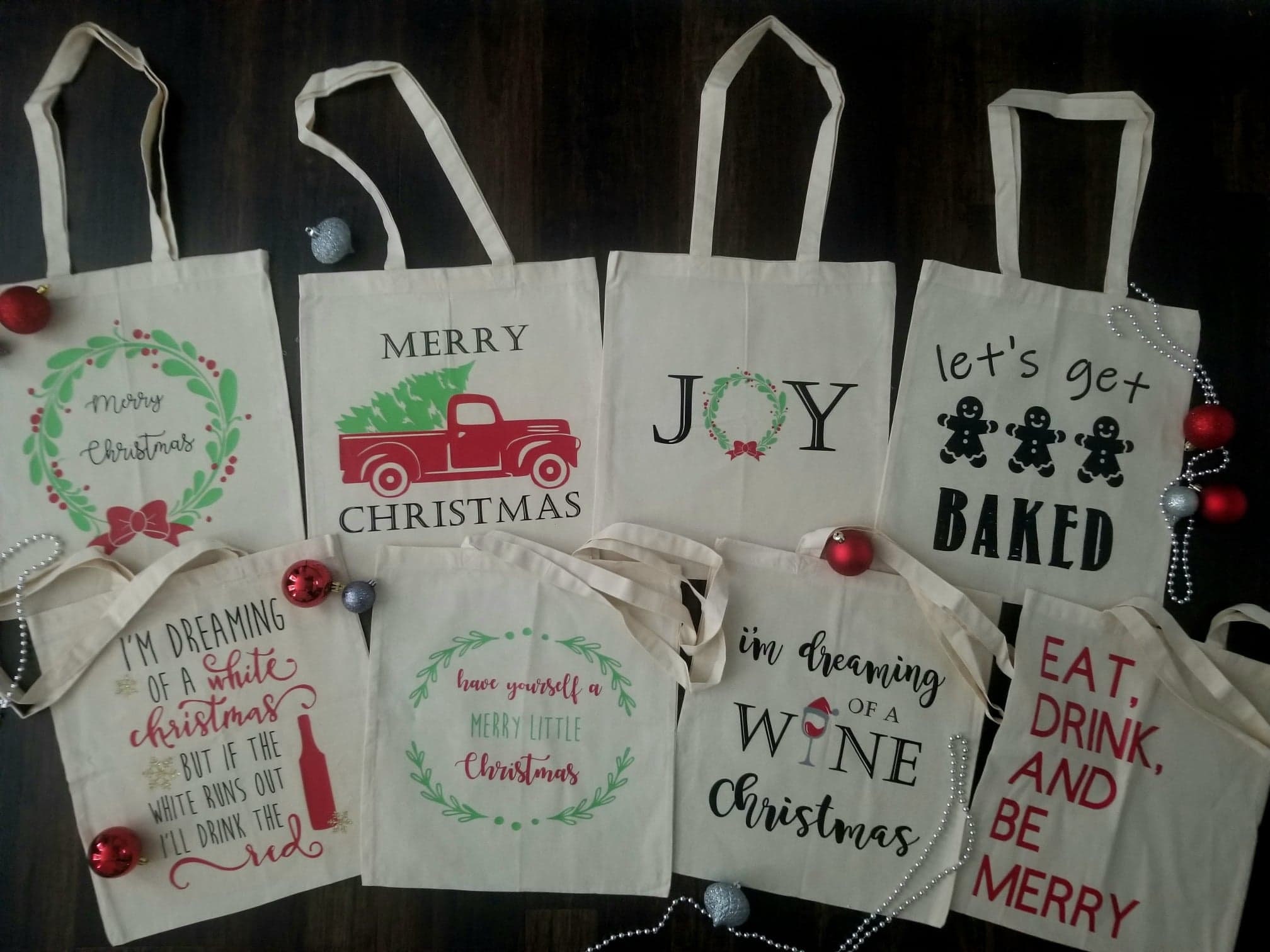 Christmas Tote Bag DIY Kits - Christmas Gift Bags - Personalized Drawstring  Tote Bag – Pip Supply