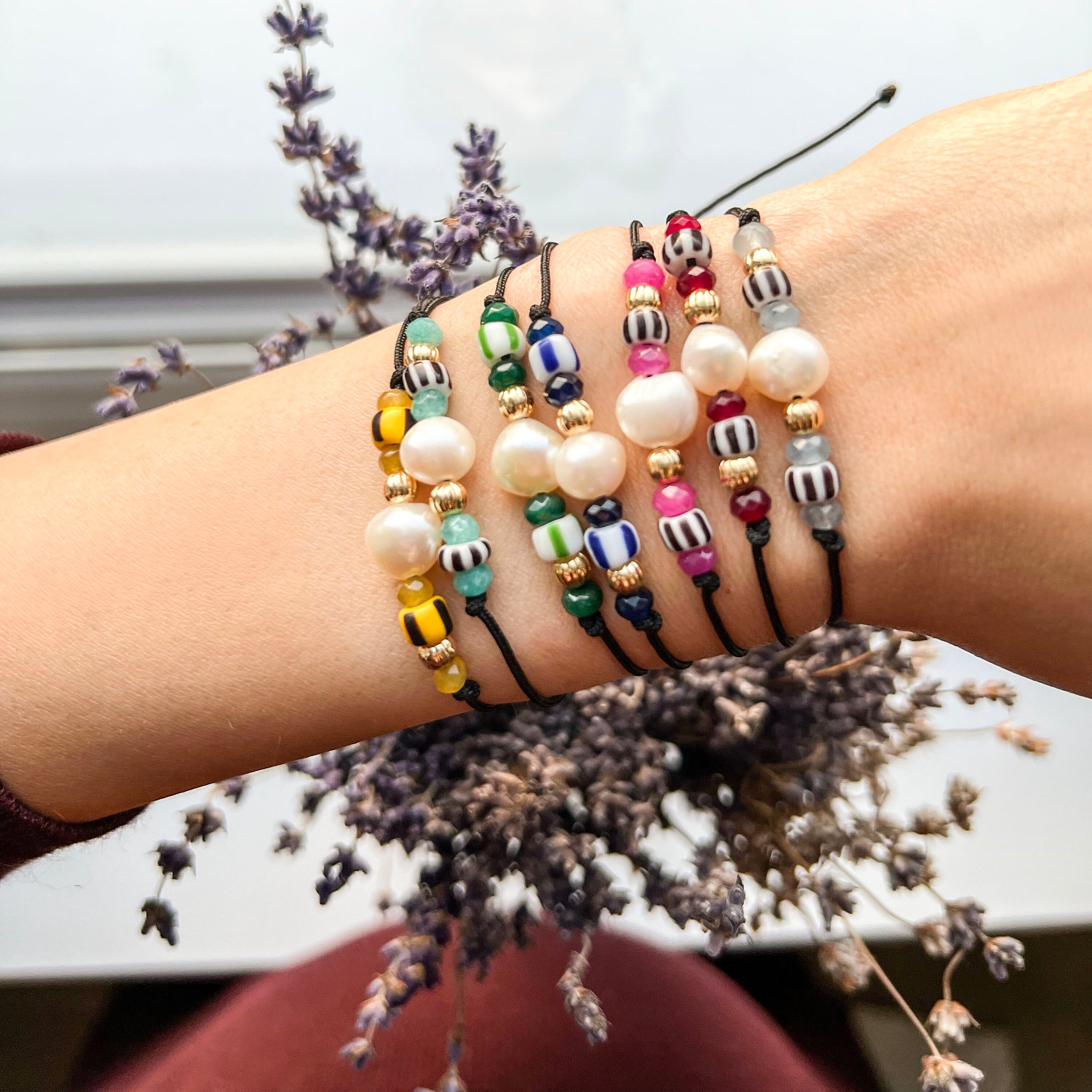 Beaded Bracelet Couples Bracelets Pearl Sizeable Bracelet Etsy