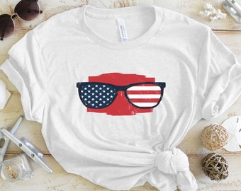 America Graphic Tees, American Flag Gift, American Flag T-shirt