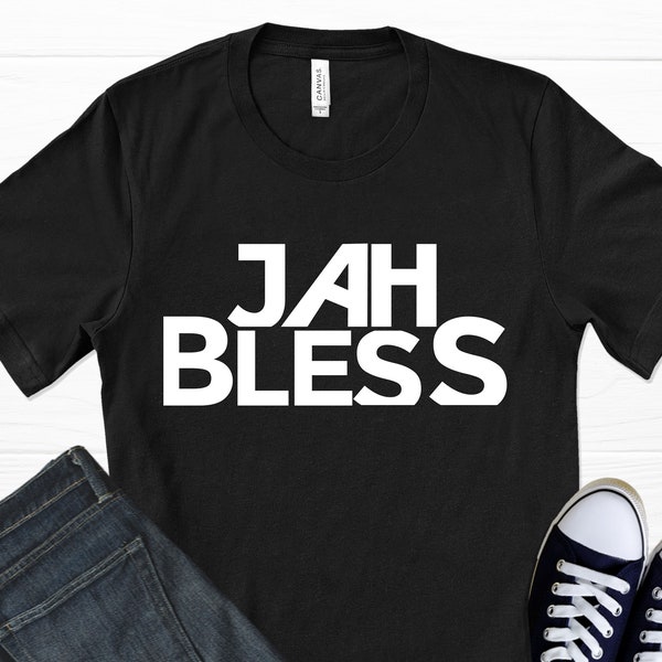 Jah Bless T-Shirt, Jamaica Shirt, Jamaican Shirt, Rastafarian Shirt, Hippie Shirt, Good Vibes Shirt, Religion Shirt, Graphic T-Shirt