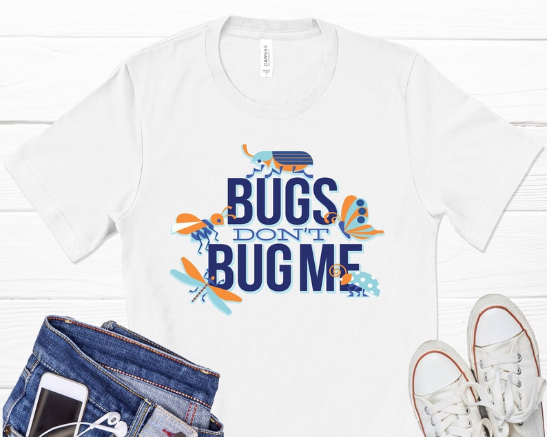 Bugs Love Quote T-Shirt Small Insects Lady Bug Nature Shirt Love Bug Graphic T-Shirt Bug Shirt Butterfly Art