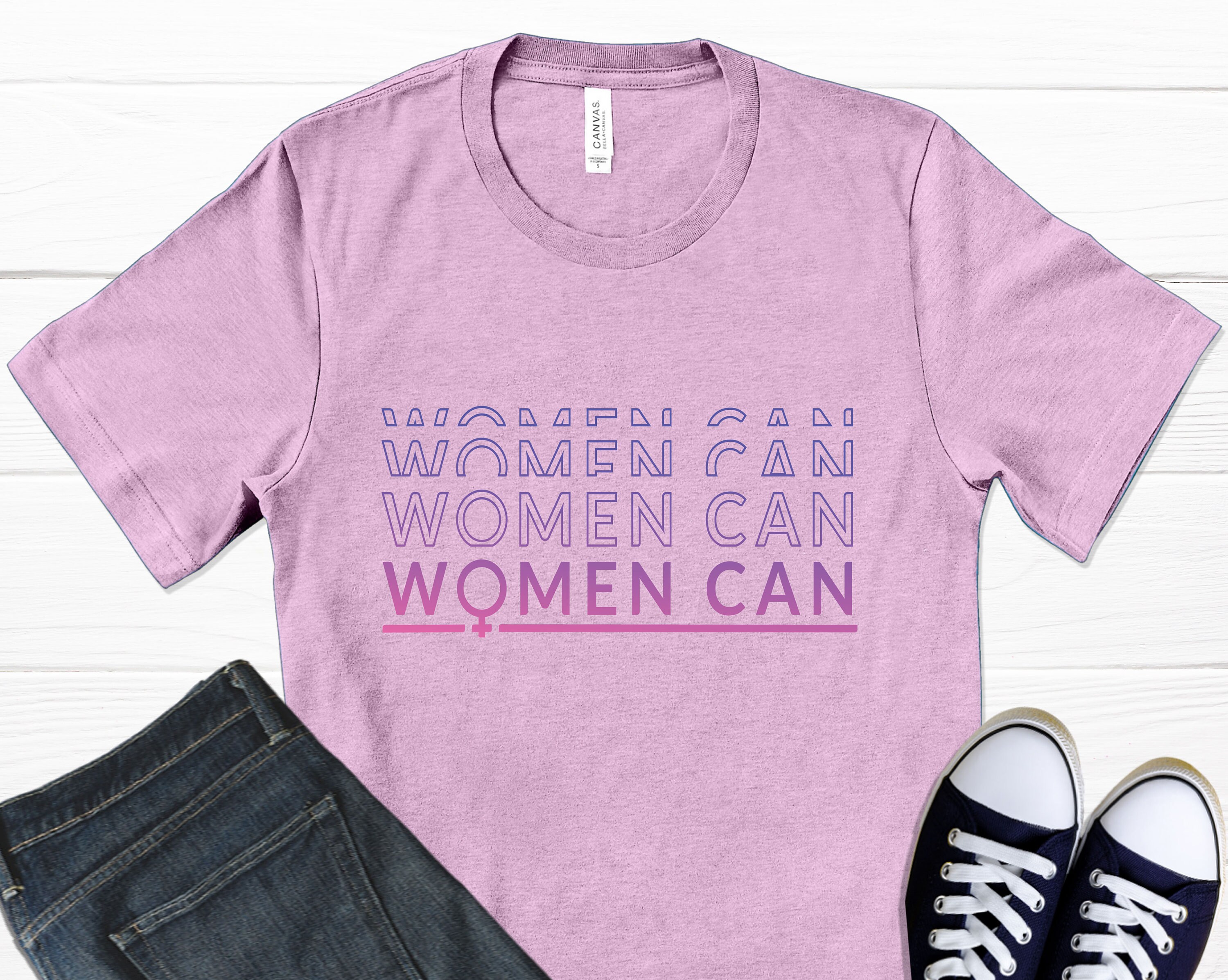 Frauen können TShirt feministische Shirt Mädchen Power Etsy