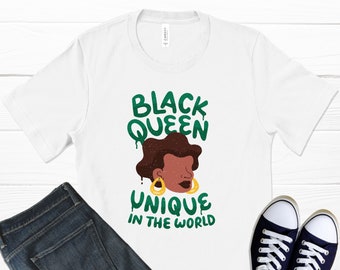 Unique Black Queen T-Shirt, Black History, Black Lives Matter, Empowered Women, Black Pride,  Blm Shirt, Protest Shirt, Graphic T-Shirt