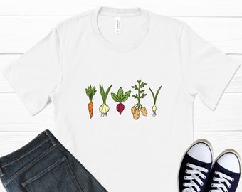 Vegetable T-Shirt,  Plant Shirt, Vegan Shirt,  Veggie Shirt,  Vegetable Garden,  Plant Lady Shirt, Plant Based Shirt, Graphic T-Shirt