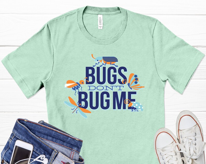 Bugs Love Quote T-Shirt Small Insects Lady Bug Nature Shirt Love Bug Graphic T-Shirt Bug Shirt Butterfly Art