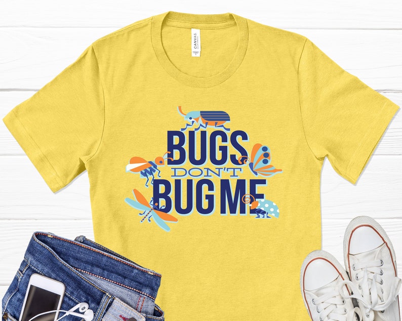 Bugs Love Quote T-Shirt Small Insects Lady Bug Nature Shirt Love Bug Graphic T-Shirt Bug Shirt Butterfly Art