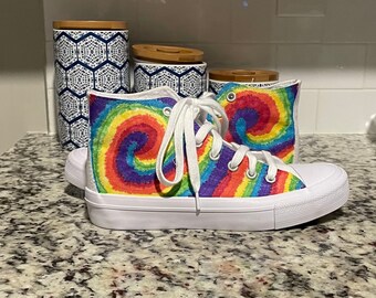 converse tie dye shoes