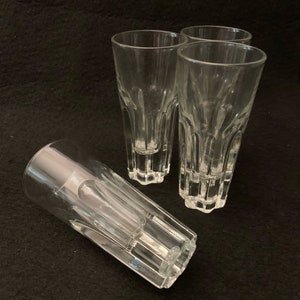 Tiratori di vodka moderni scanalati pesanti vintage - Bicchieri da shot alti e pesanti - Set di (4)