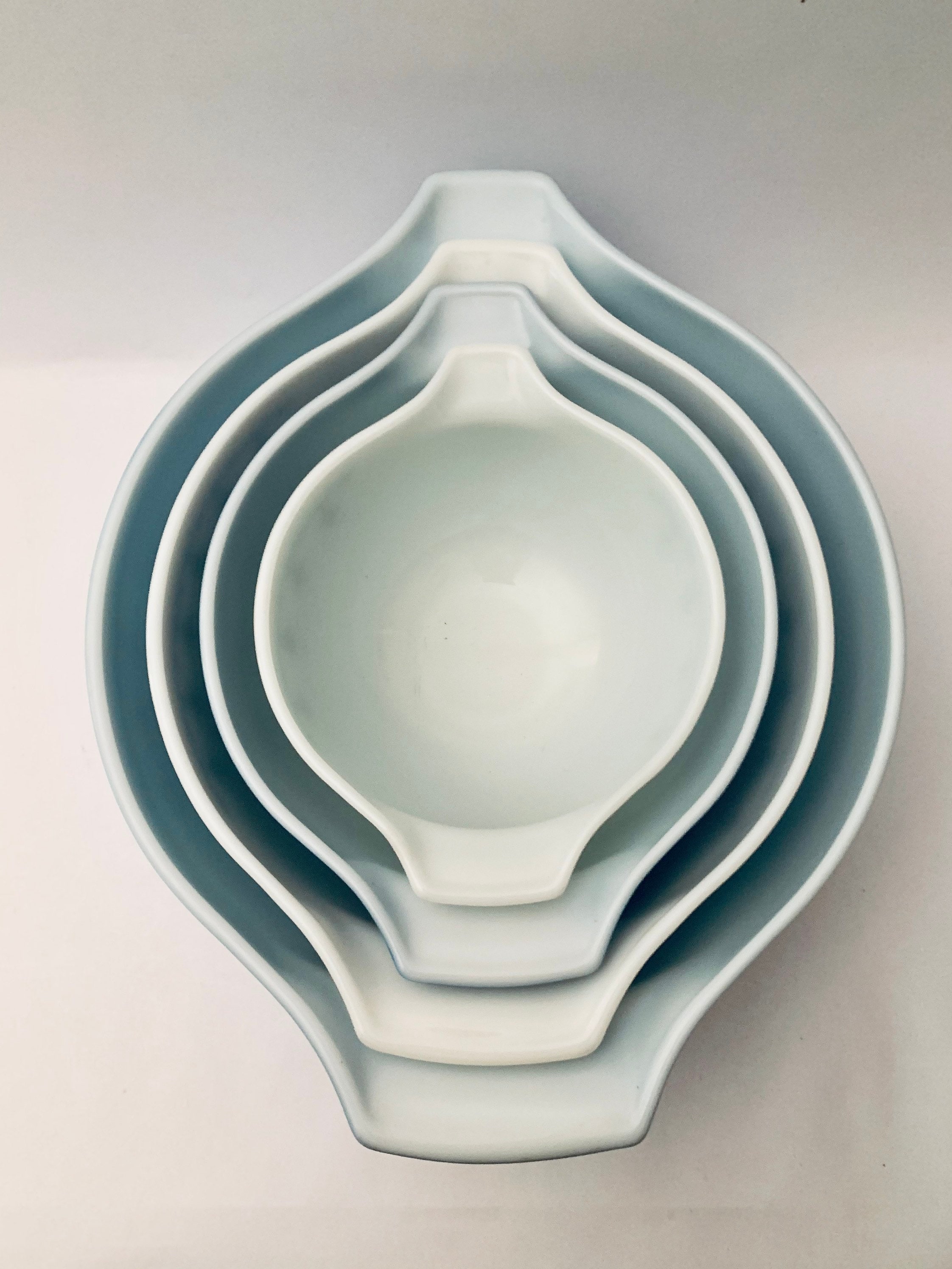 PYREX ブルー / ホワイト スノーフレーク シンデレラ コンプリート
