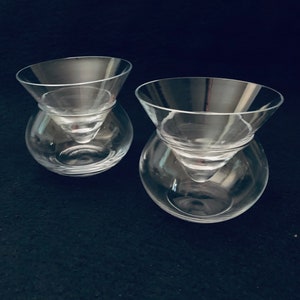 Stemless Martini-Gläser mit Chiller - Elegante gekühlte Schüssel - Margarita, Cosmopolitan, Manhattan Cocktails - 2er-Set