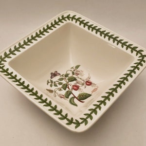 Portmeirion Botanischer Garten Quadrat Servierschale Magellancia Fushia