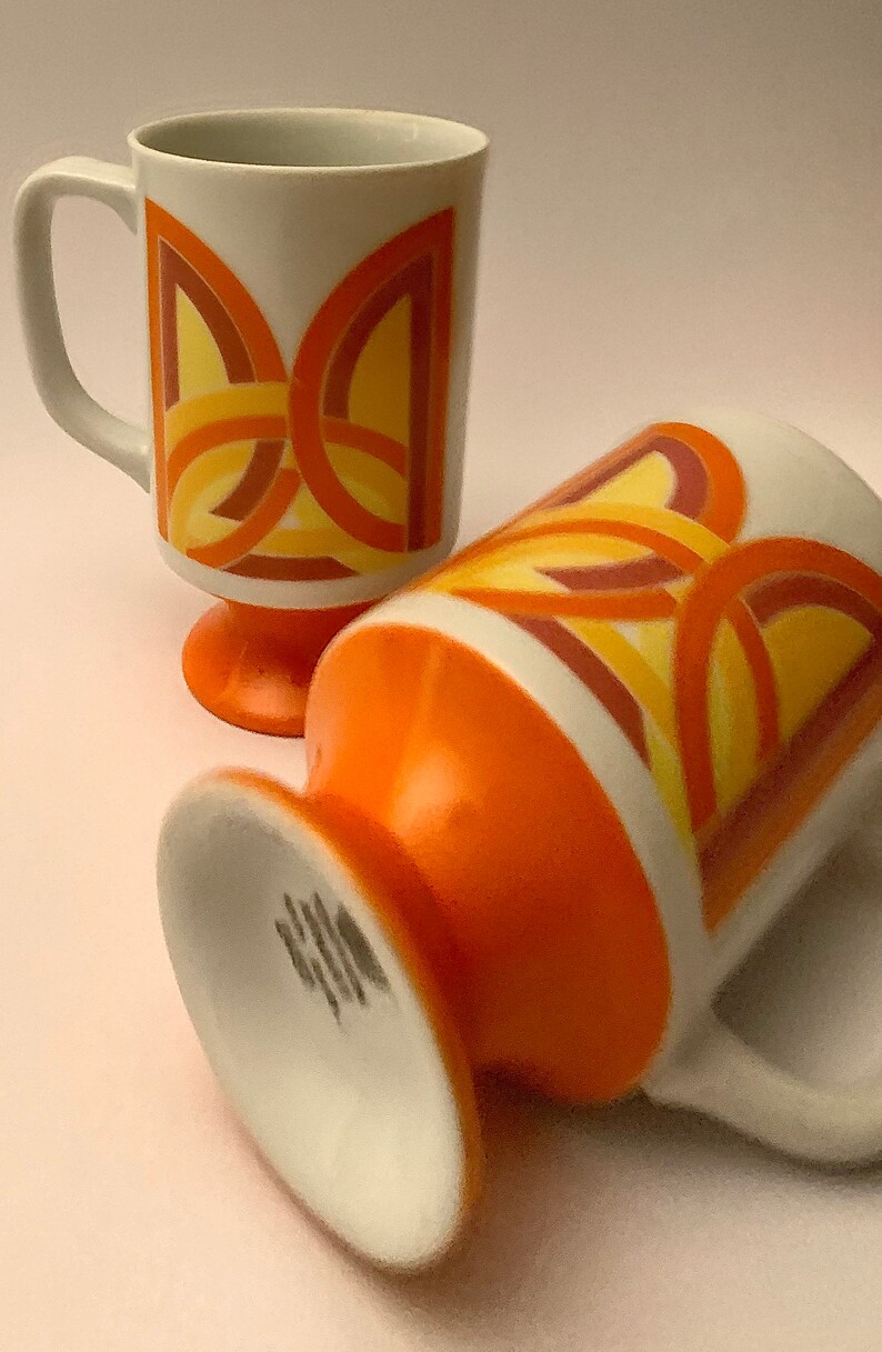 Vintage Coffee Mugs Cups Tomorrow by Arnat 5th Avenue Set Etsy