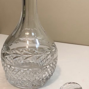 Beautiful Vintage Cut Crystal Decanter by Galway