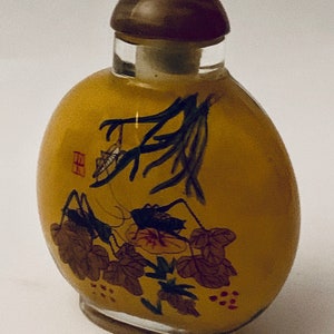 Vintage Rückseite Handbemalte Schnuffflasche