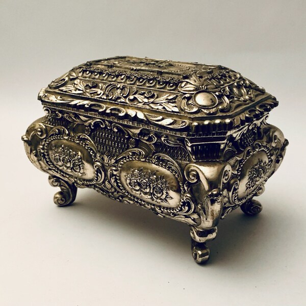 Metal Jewelry Box Etsy