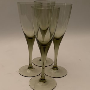 Cordiali grigio-verdi moderni di metà secolo, MCM Barware, Mid Century Barware - Set di (4)
