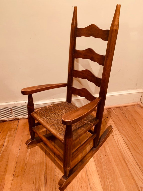 antique kids rocking chair