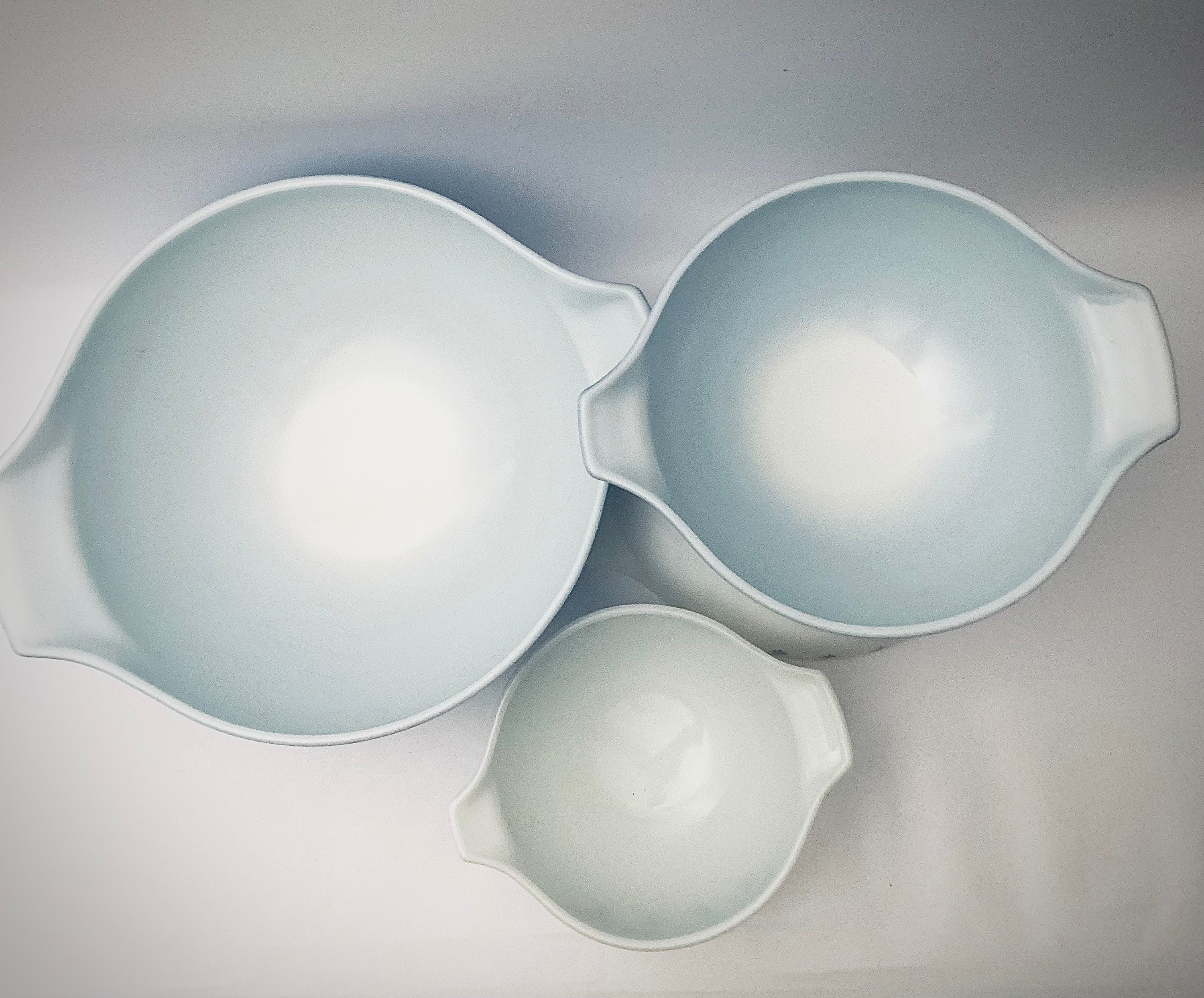 PYREX ブルー / ホワイト スノーフレーク シンデレラ コンプリート