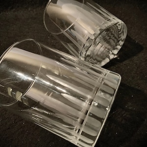 Geätzte Klingen Old Fashion Rocks Brille - Set von (2)