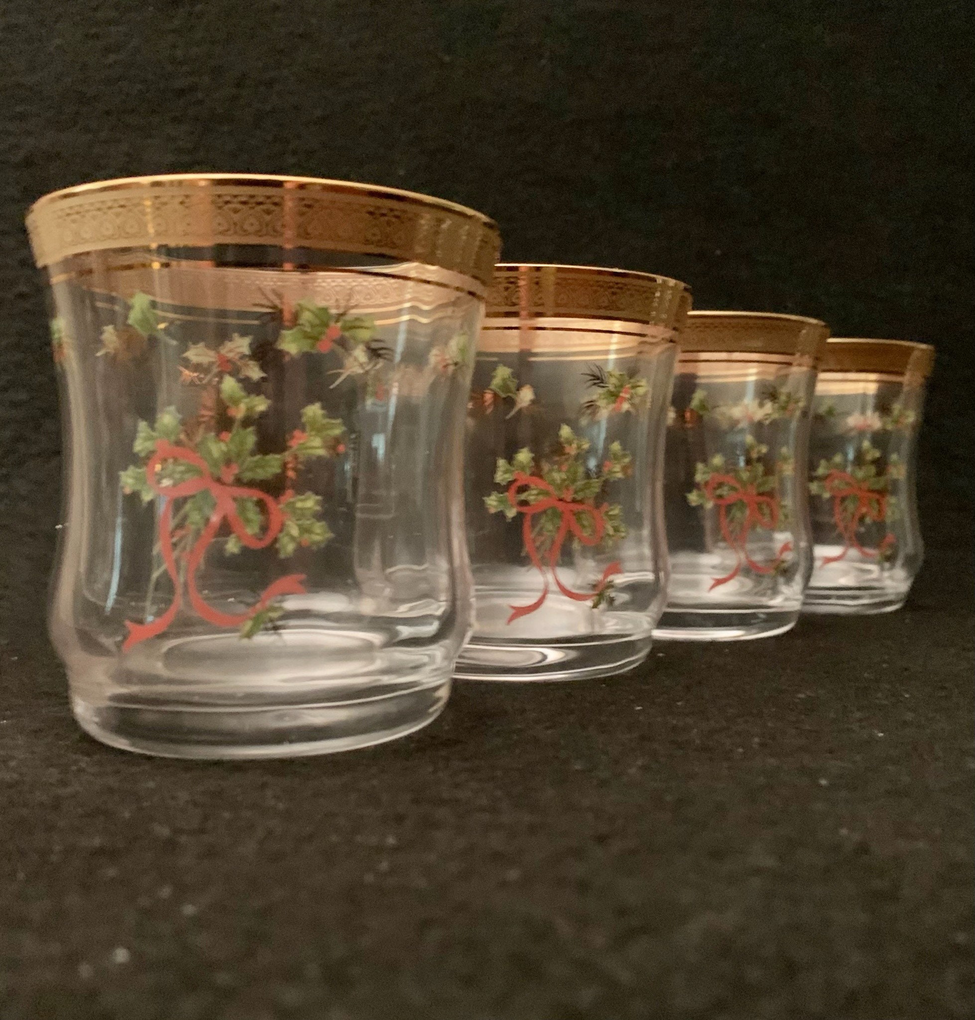 Vintage Mikasa Palatial Holly Gold Double Old Fashion Etsy Ireland
