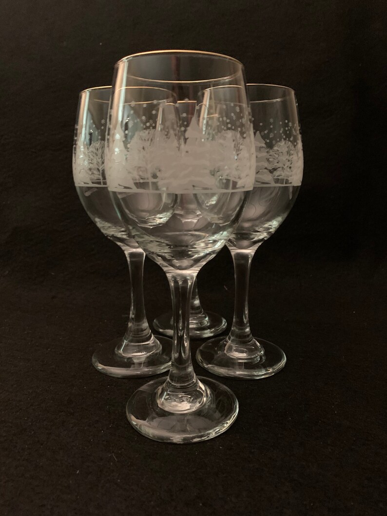 libbey etched glasses