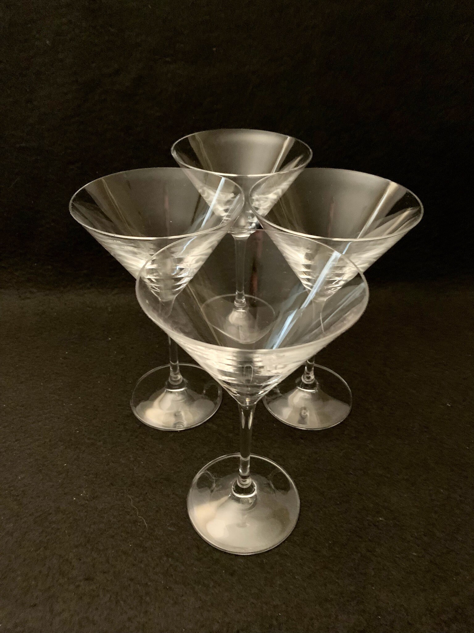 Set of 2, Copper Tone Martini Glasses, Elegant Metallic Plated Drinkin –  MyGift