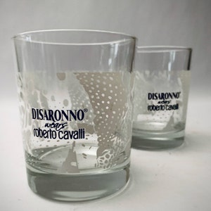 Disaronno Wears Roberto Cavalli  Limited Edition DOF Rocks Glasses - Set of (2)