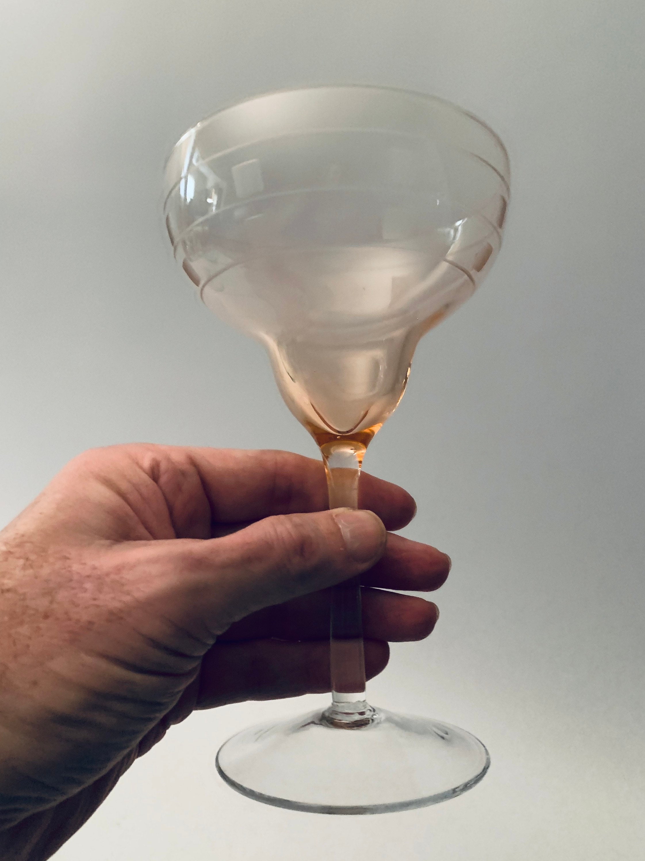 Multicolored Etched Margarita Glasses Cocktail Glasses Etsy UK