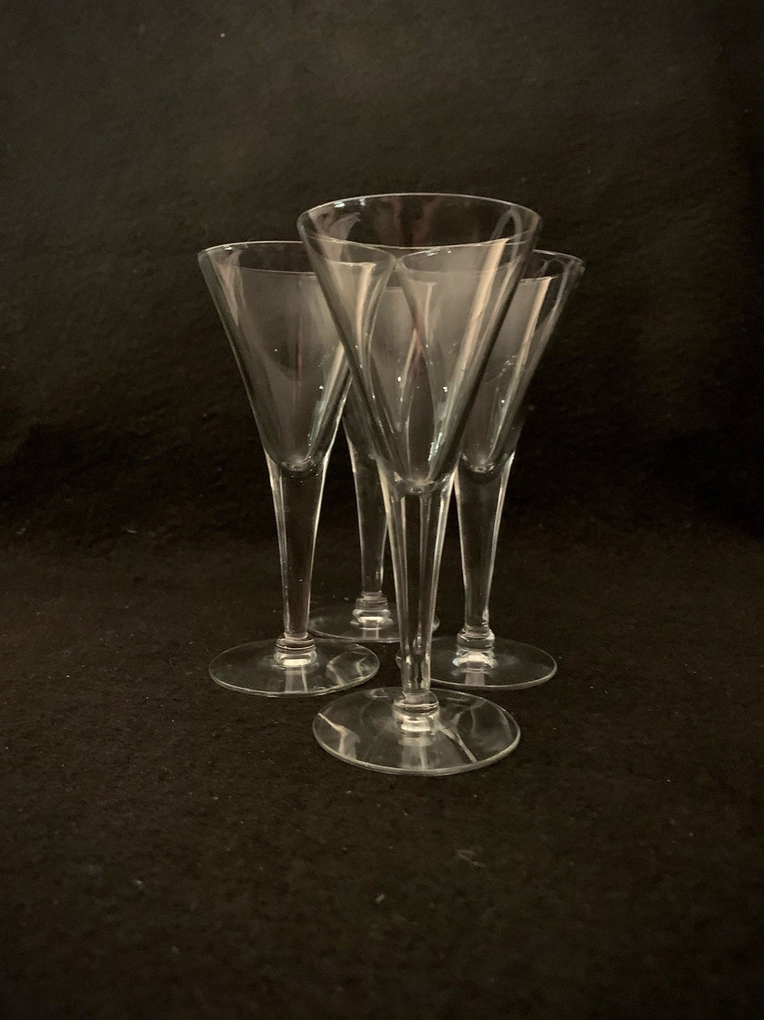 Elegant MCM Tulip Cocktail / Cordial Glasses Set of 4 Etsy