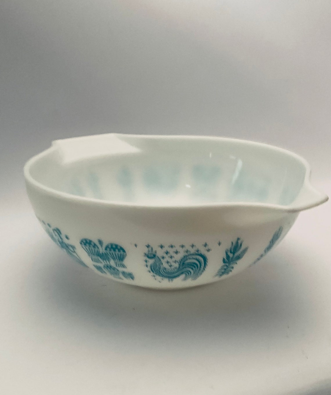 RARE PYREX Butterprint WHITE 444 4 Qt Cinderella 1950s - Etsy