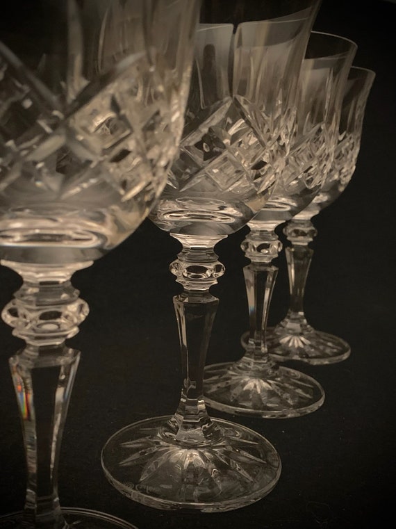 Galway Irish Crystal Abbey Red Wine Glasses Set of 4 Etsy